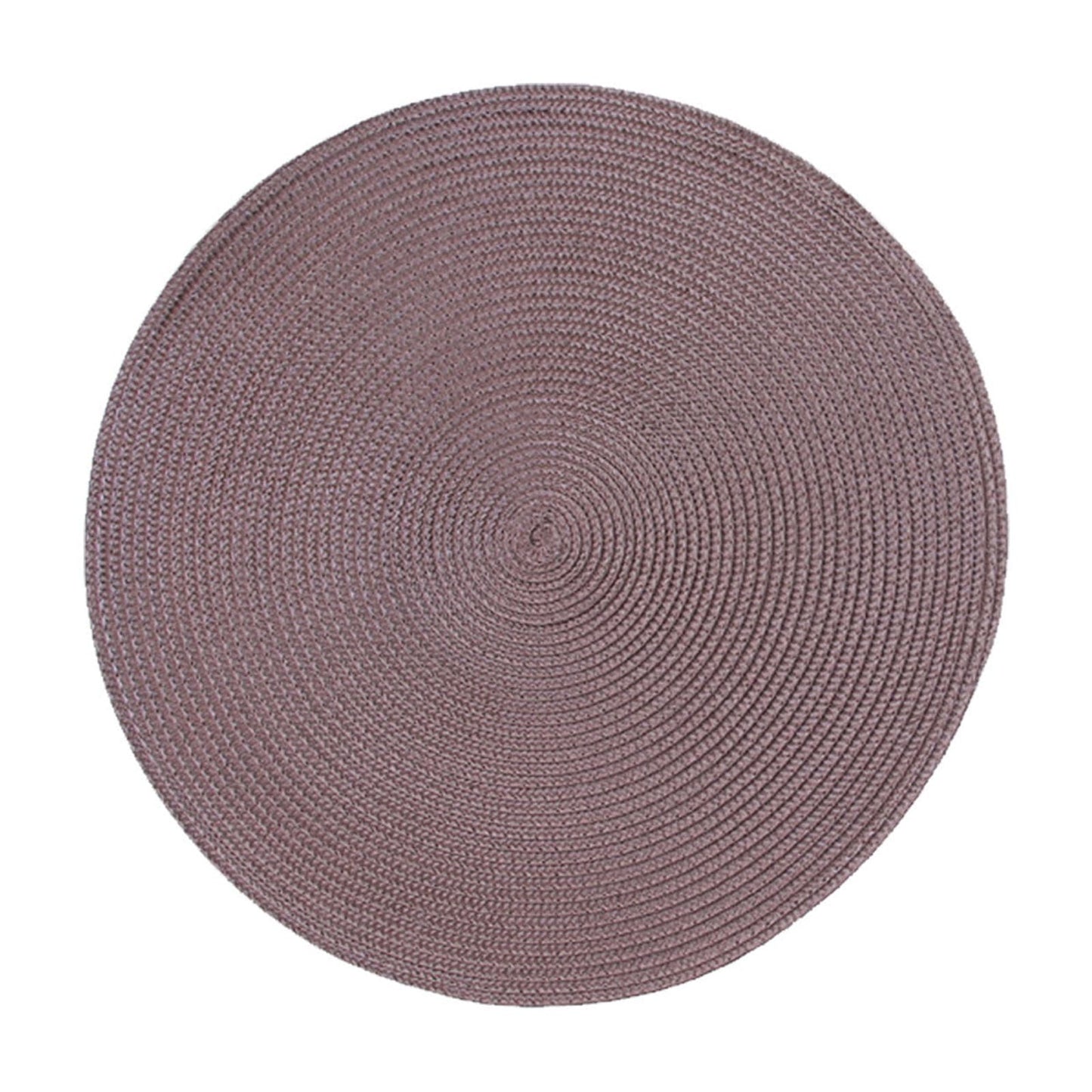 Round Braided Placemats Table Mats for Dining Tables Woven Washable Non-Slip Place mats 15 inch D