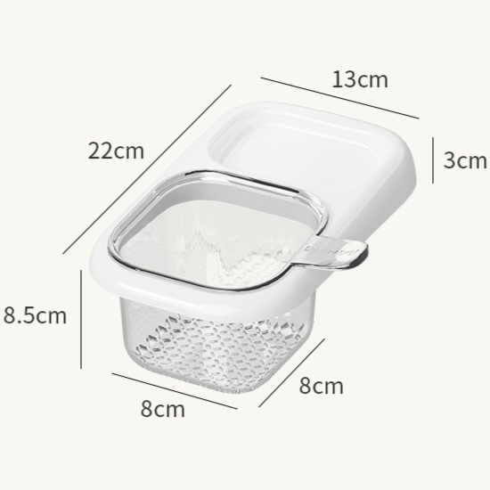 Sink Filter Drain Basket, Kitchen Wet/Dry Separation Food Residue Collector, Multi-function Storage Rack - Pink