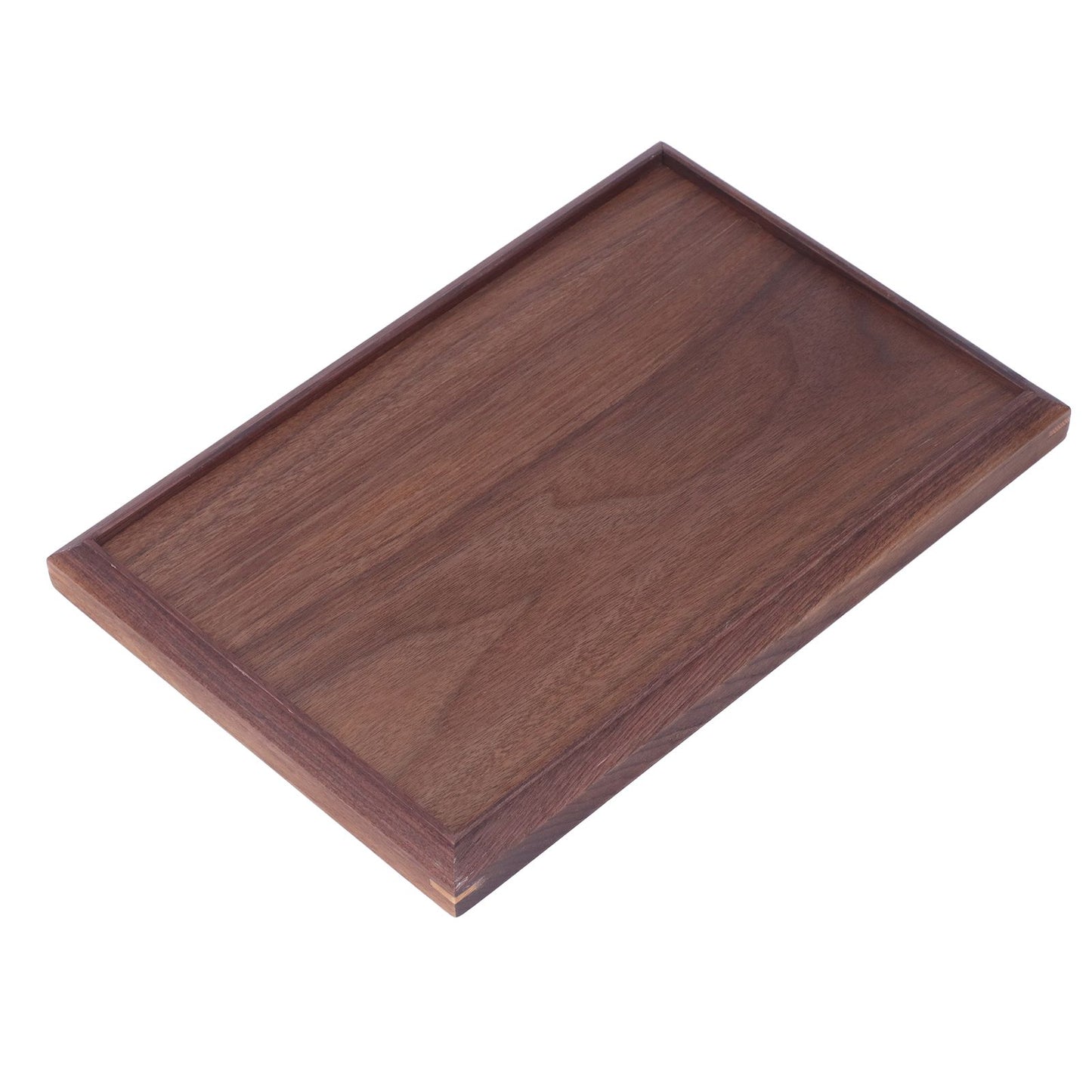 Walnut Wooden Tray Rectangle Serving Tray Tenon Structure Chinese For Tea Fruit Dessert Bread S