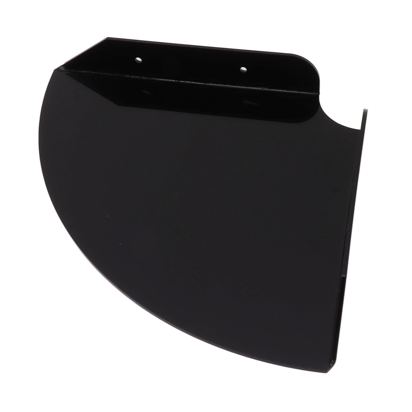 2pcs Wall Mount Floating Corner Shelves Quarter Round Hanging Corner Shelves for Bedrooms Living Rooms Shower Room Black