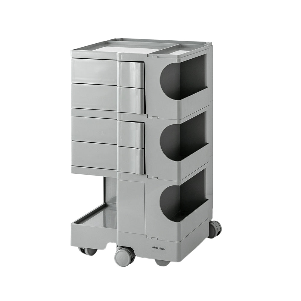 Artiss Storage Trolley Bedside Table 5 Tier Cart Boby Replica Grey