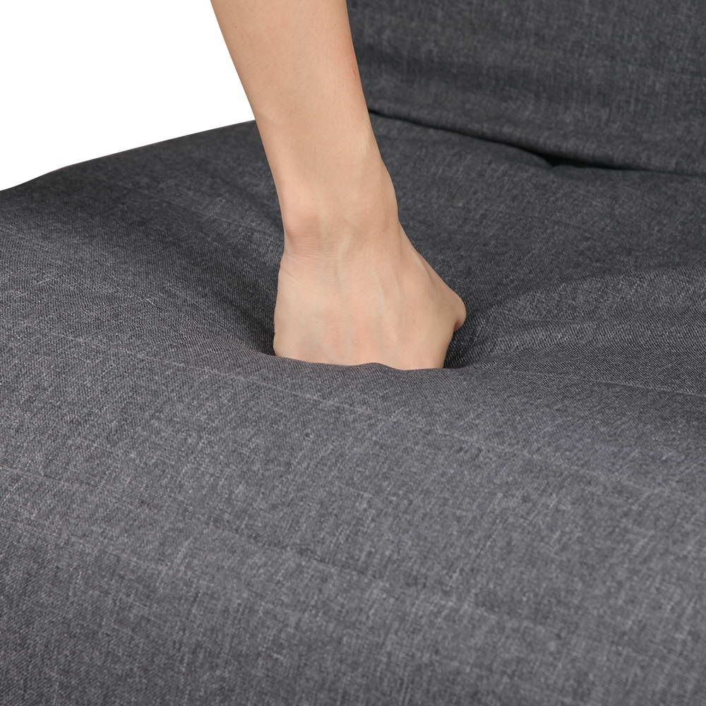 Artiss Rocking Armchair Footrest Nursing Charcoal Afton