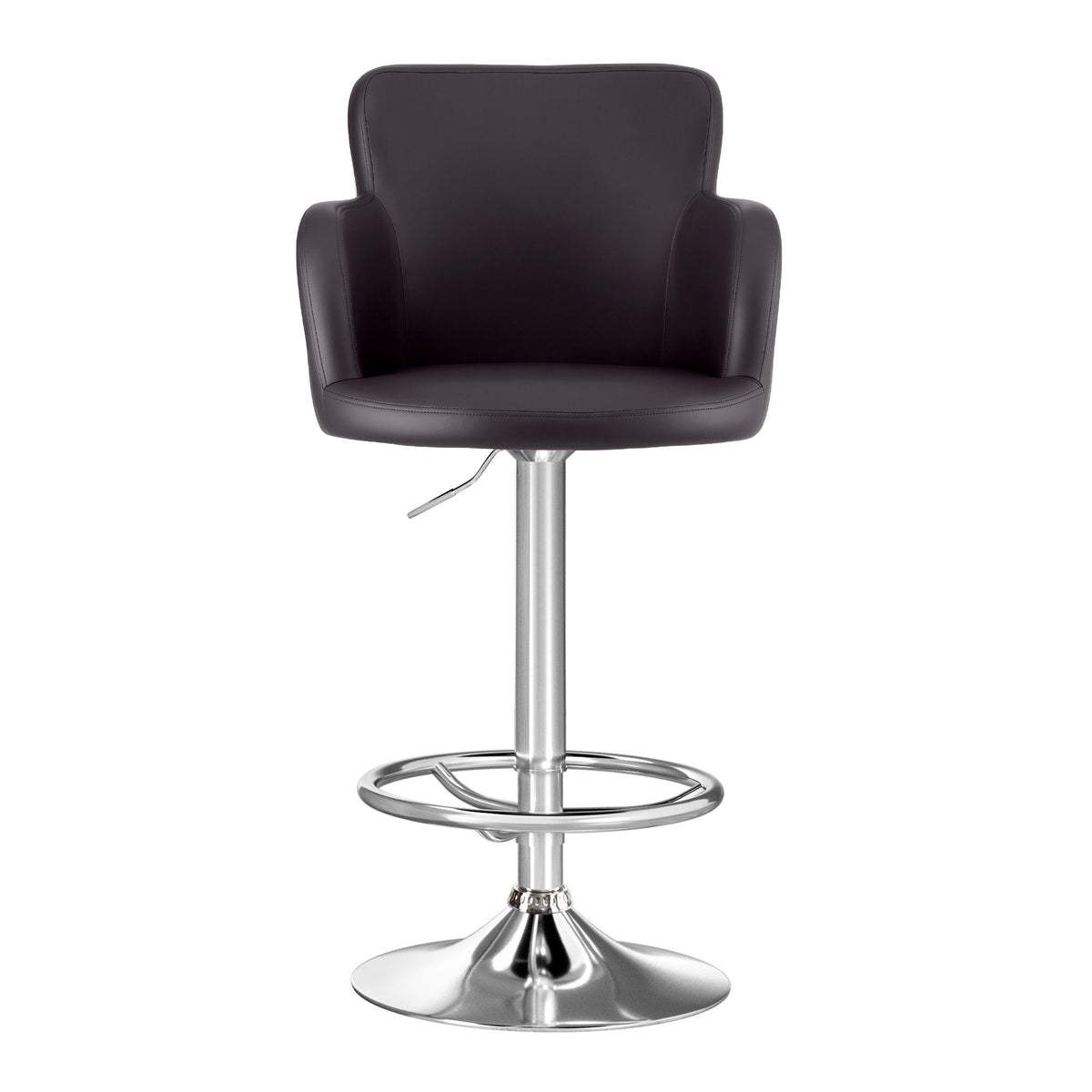 Artiss 4x Bar Stools Swivel Kitchen Chairs Gas Lift, Brown