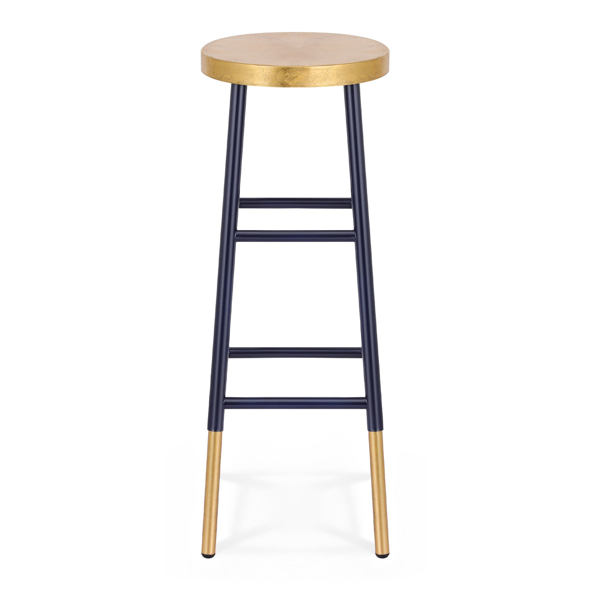 Artiss Bar Stools Metal Gold Navy