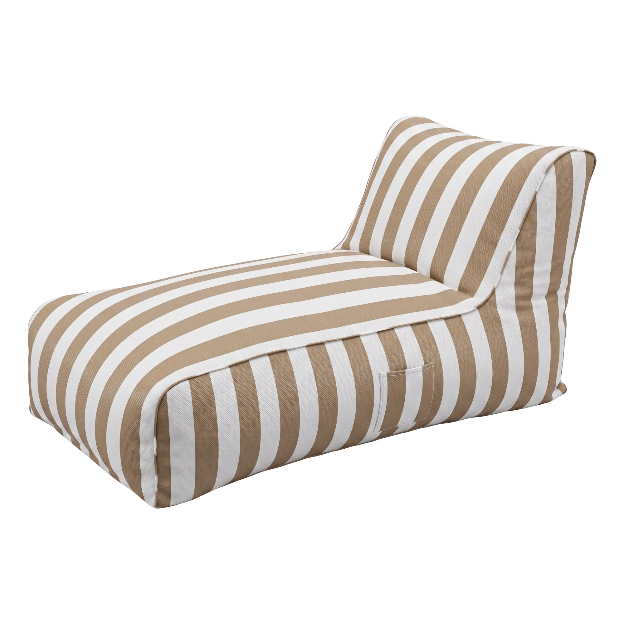 Artiss Outdoor Bean Bag Chair Cover (No Filler) Splash-Proof Beanbag Lounge Sofacover Stuffed Animal Storage Bean Bag Cover for Patio Poolside Relaxing, Taupe