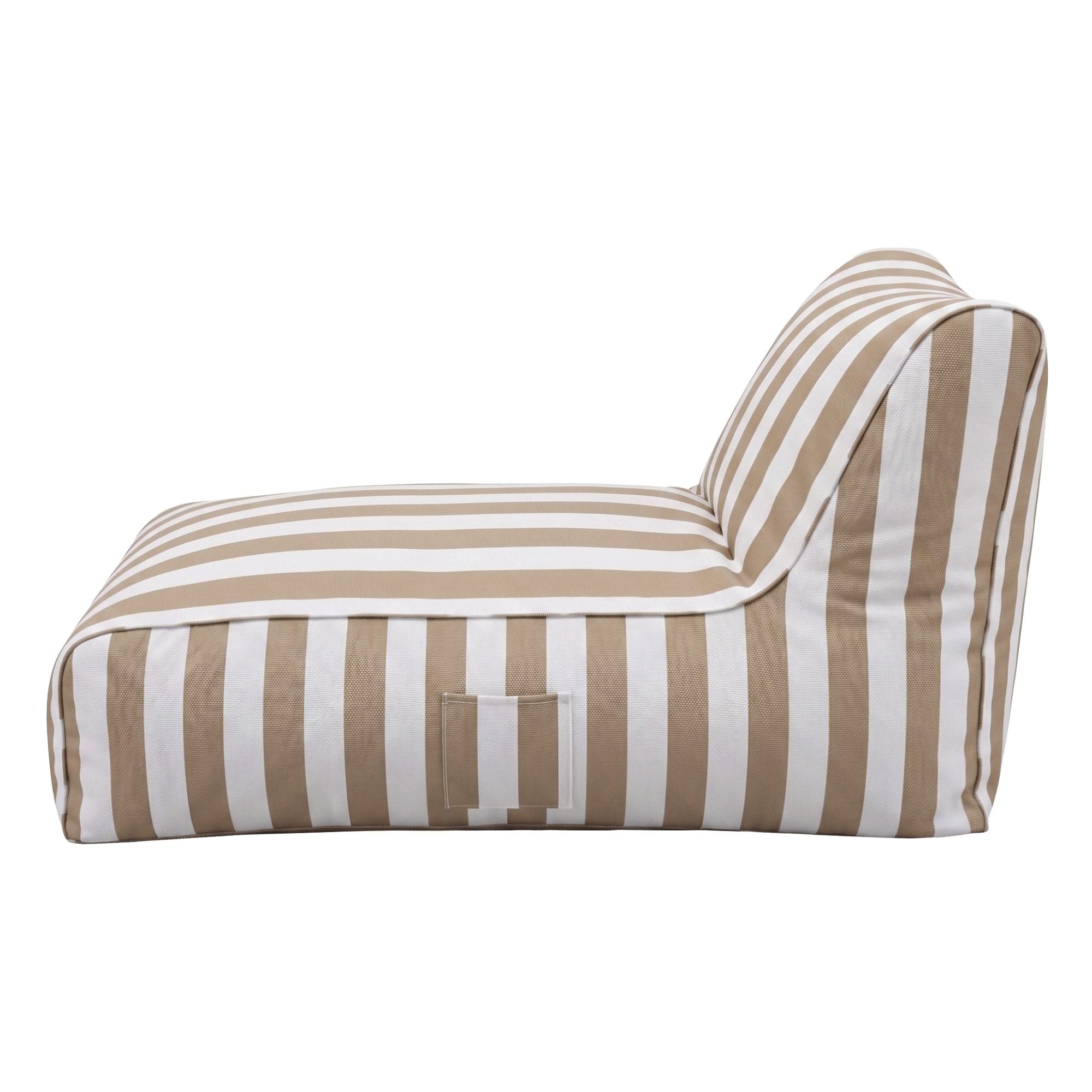 Artiss Outdoor Bean Bag Chair Cover (No Filler) Splash-Proof Beanbag Lounge Sofacover Stuffed Animal Storage Bean Bag Cover for Patio Poolside Relaxing, Taupe