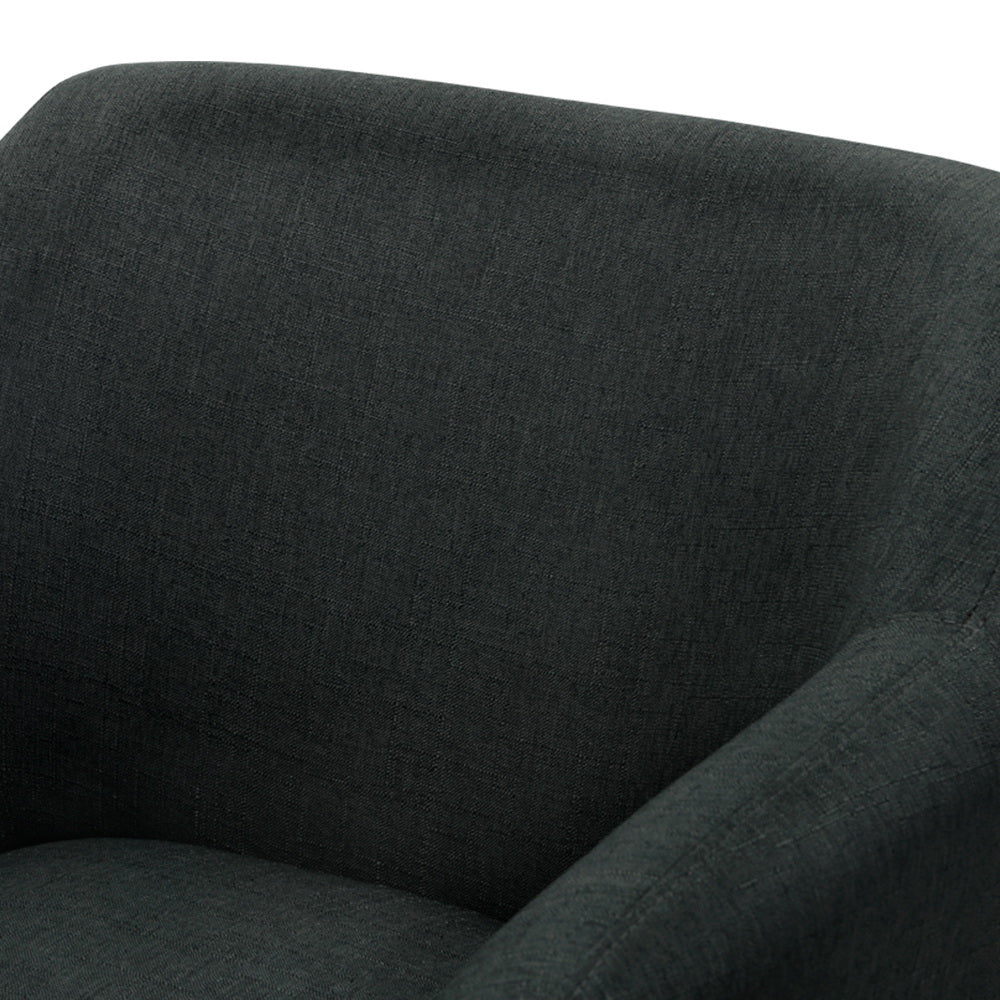 Artiss Armchair Tub Chair Charcoal Aston