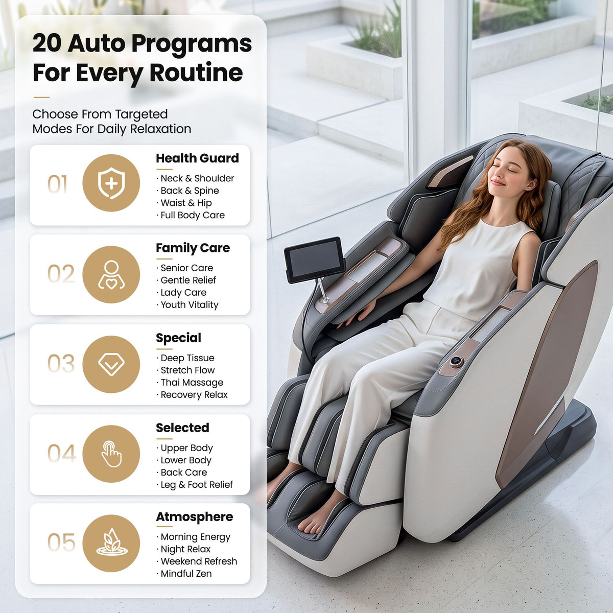 Livemor Prestige 4D Dual Mechanism Massage Chair