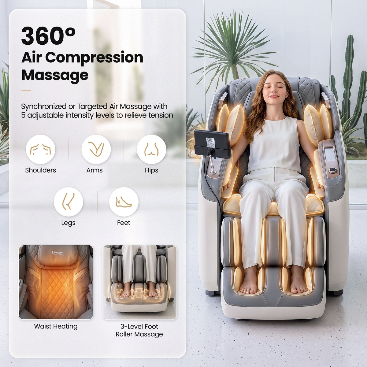 Livemor Prestige 4D Dual Mechanism Massage Chair