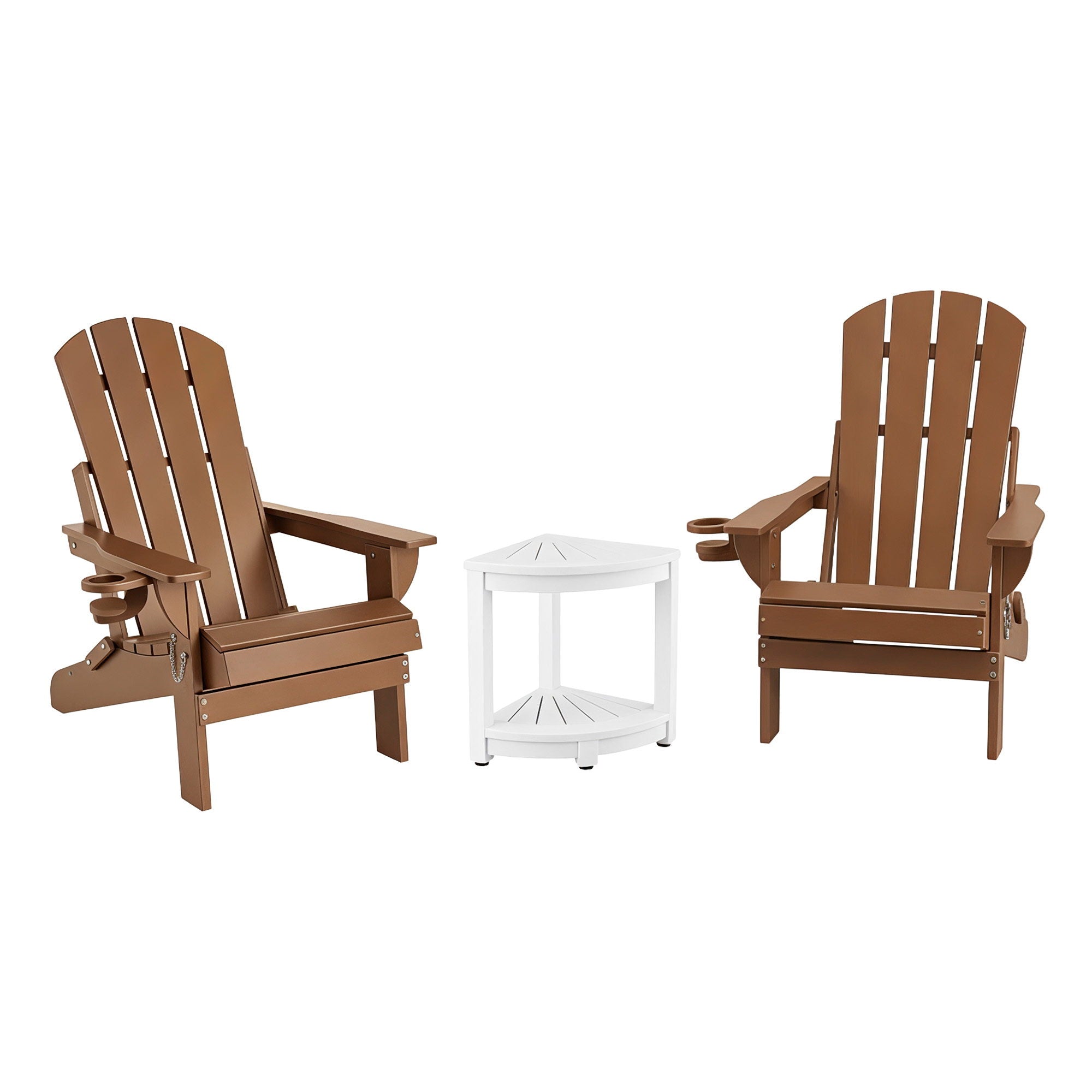 Gardeon Outdoor Table and Chairs HDPE Folding Adirondack Beach Chair Patio Furniture