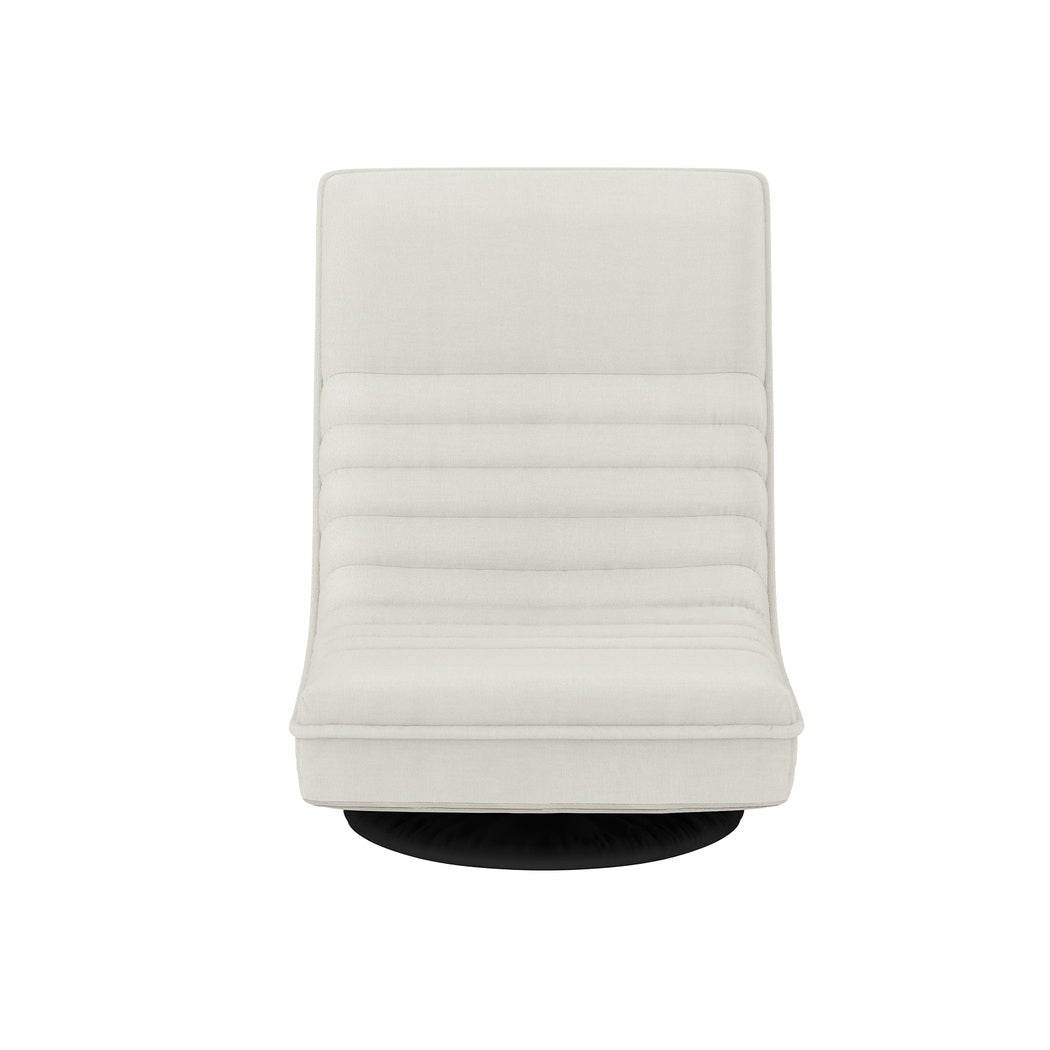 Artiss 4XFloor Chair Lounge Sofa Swivel Foldable Linen White