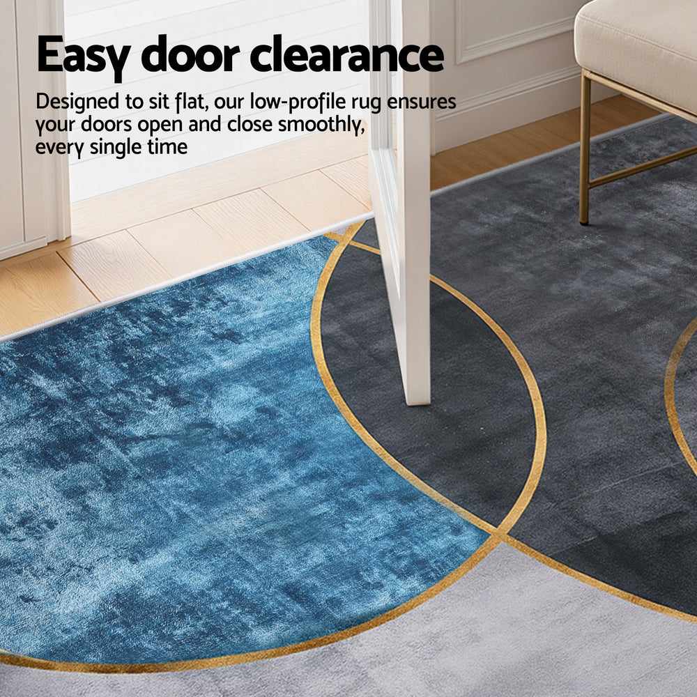 Artiss Washable Floor Rug 240X340cm Large Geometric Area Rug Modern Floor Carpet