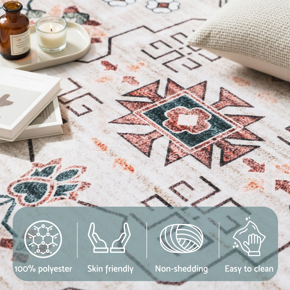 Artiss Washable Floor Rug 240X340cm Large Area Rug Modern Living Room Carpet