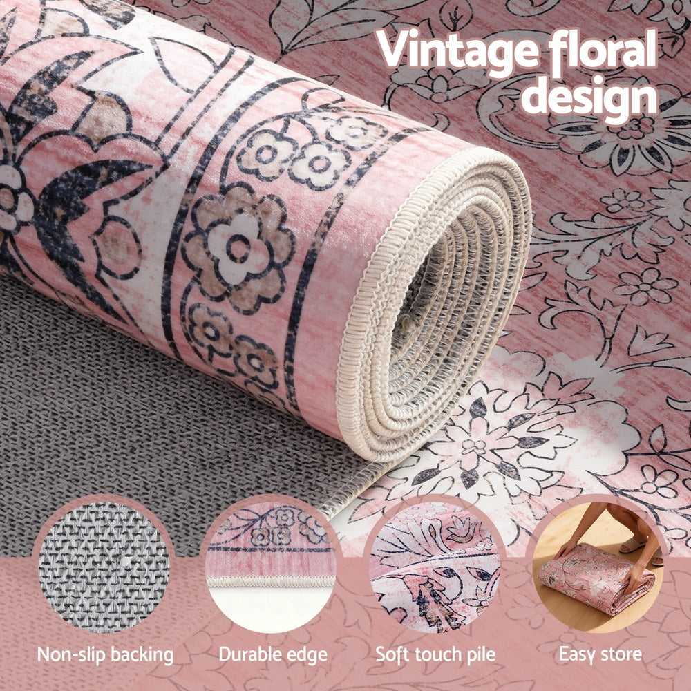 Artiss Floor Rug 200X290cm Large Washable Area Rug Vintage Living Room Carpet