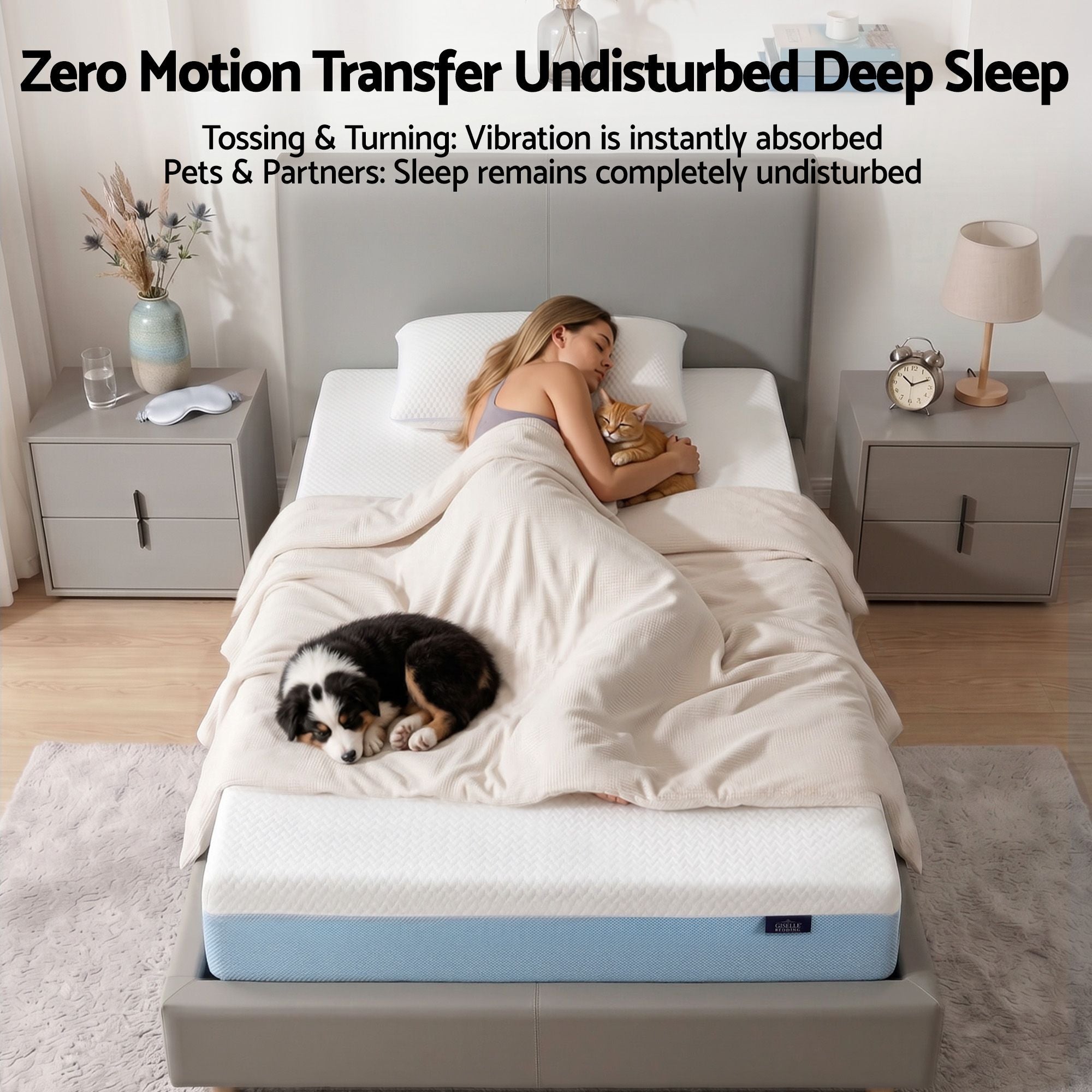 Giselle 22cm Cooling Gel Memory Foam Mattress Single Medium Firm