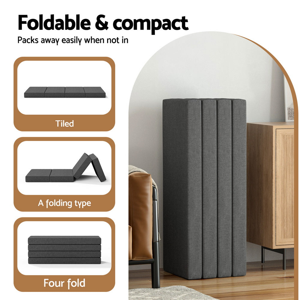 Giselle Bedding Foldable Mattress Folding Foam Mattresses Portable Mat Double