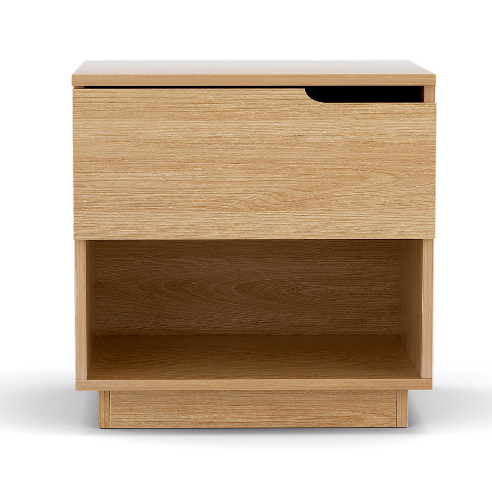 Artiss Bedside Table 1 Drawer 1 Shelf Nightstand Pine