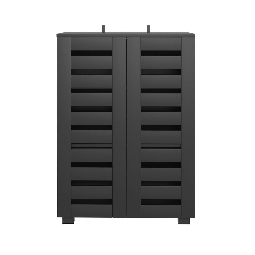 Artiss Shoe Rack Storage Cabinet 20 Pairs 5-tier Black Alster