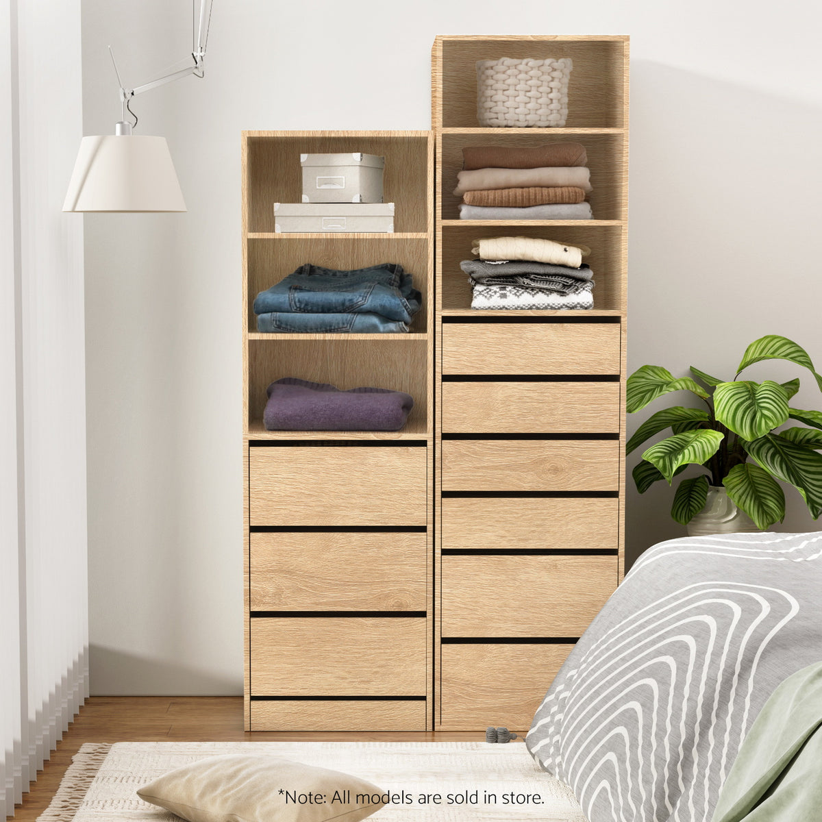 Artiss 3 Chest of Drawers Tallboy Cabinet Pine