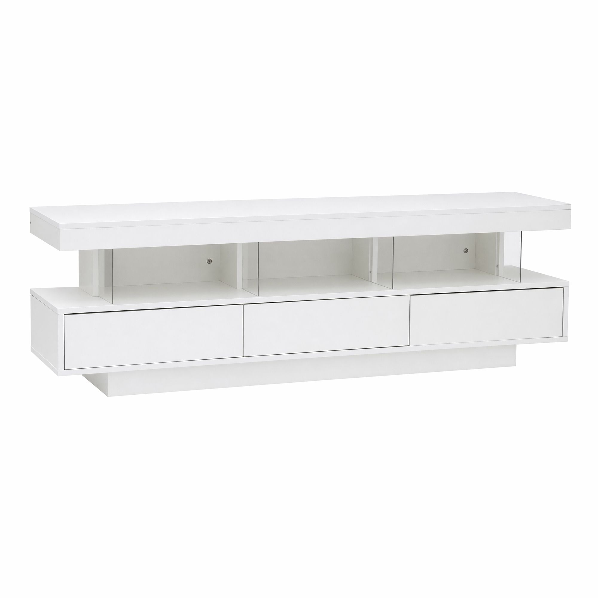 Artiss TV Unit LED 160CM Storage Drawer White