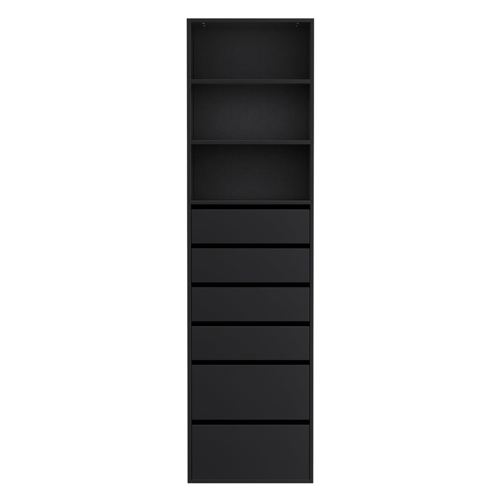 Artiss 6 Chest of Drawers Tallboy Cabinet Black