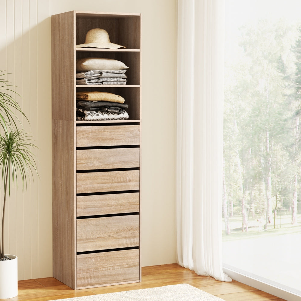 Artiss 6 Chest of Drawers Tallboy Cabinet Pine