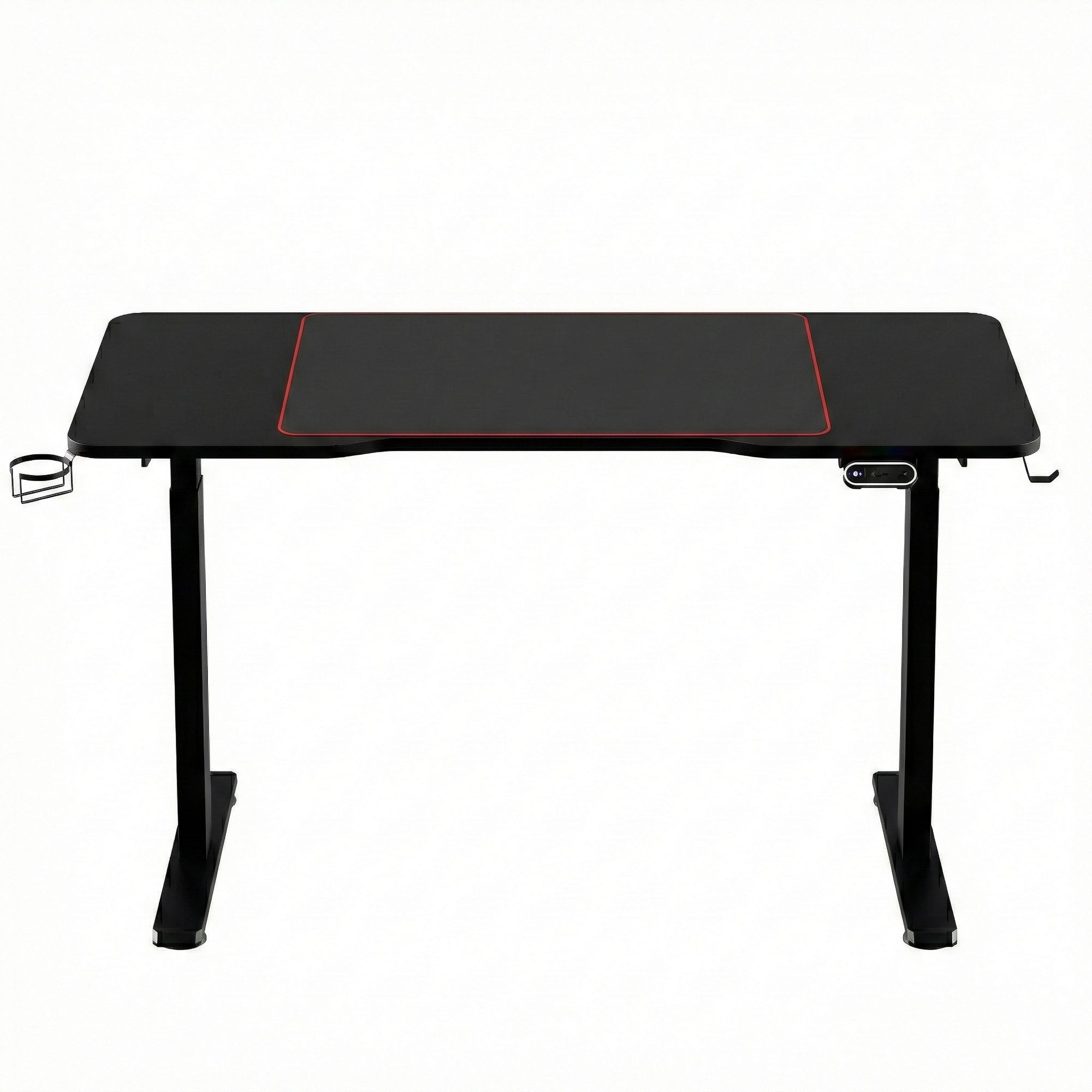 Artiss Electric Gaming Desk RGB Sit Stand Height Adjustable Table Black