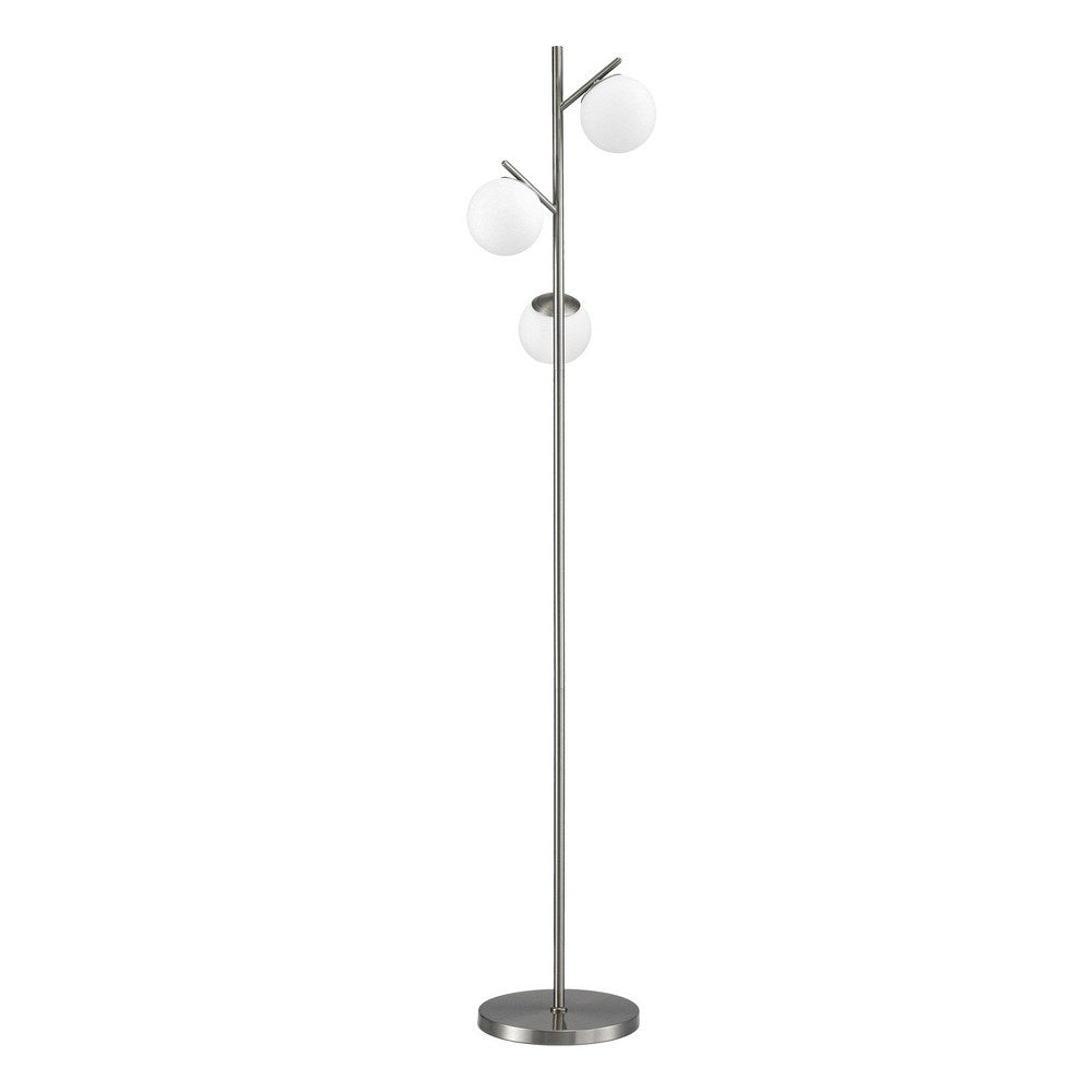 Artiss 3-Light Tree Floor Lamp 165cm Tall Standing Light with Sphere Glass Shades for Modern Homes