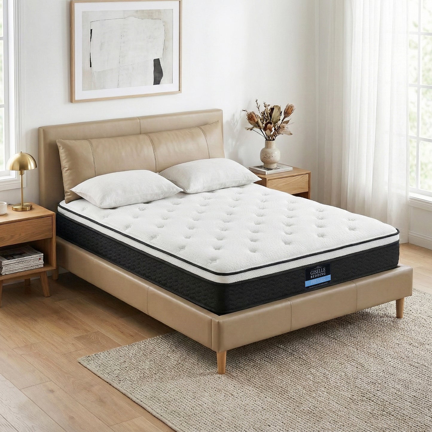 Giselle Bedding 21cm Mattress Euro Top Double
