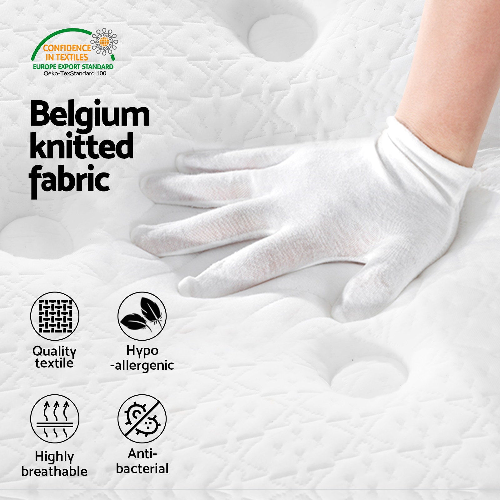 Giselle Bedding 21cm Mattress Euro Top Double