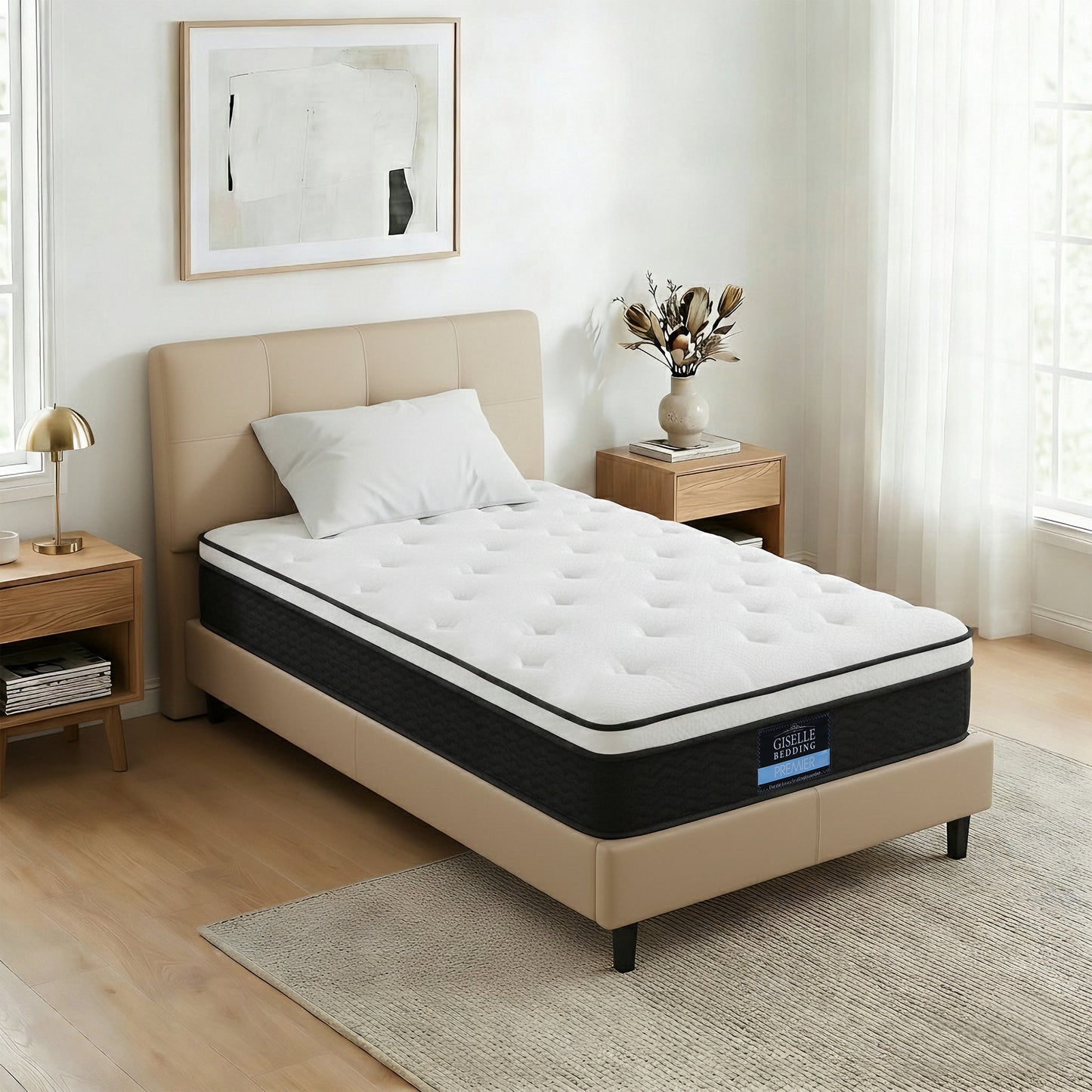 Giselle Bedding 21cm Mattress Euro Top Single