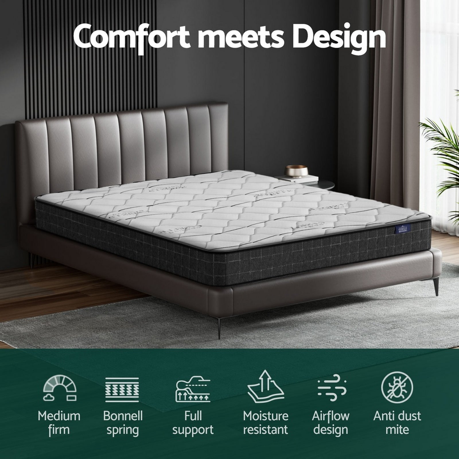 Giselle Bedding 16cm Mattress Medium Firm King
