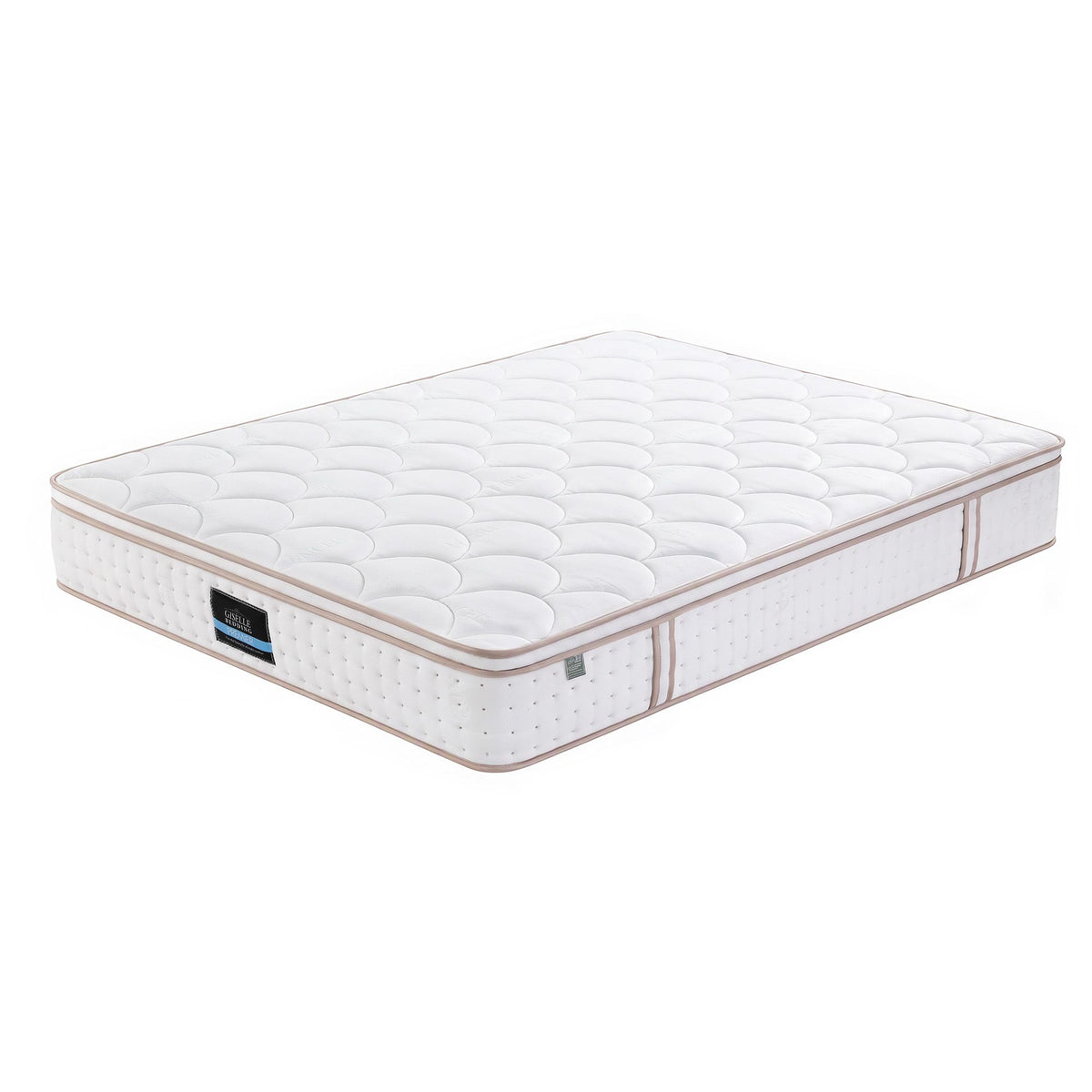 Giselle 30cm King Spring Mattress Tencel Cover 5-Zone Firm Back Support