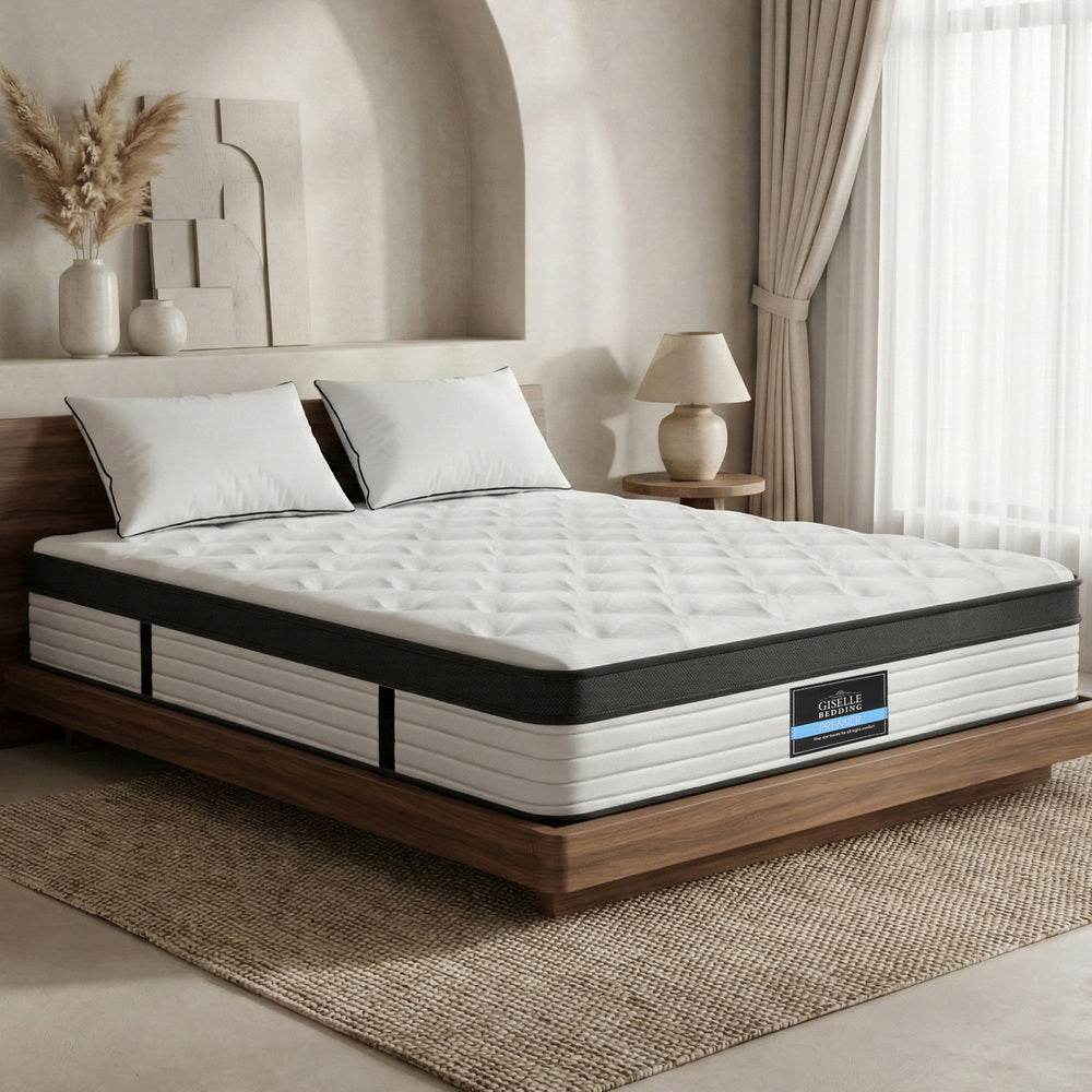 Giselle Bedding 31cm Mattress Euro Top Queen