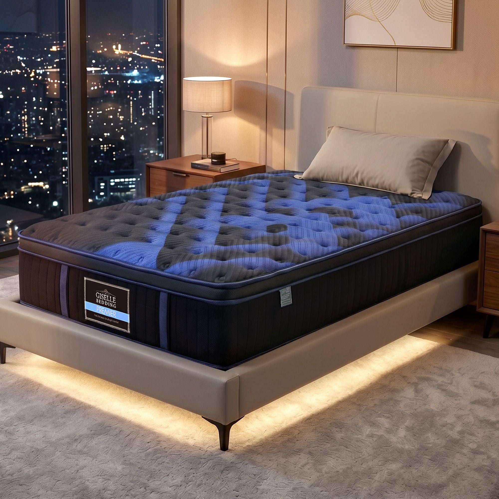 Giselle 34cm Single Hybrid Mattress with Cooling Gel Memory Foam and Edge Support