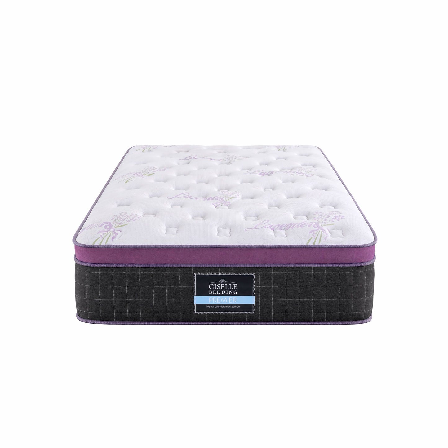 Giselle King Single Euro Top Mattress Firm Pocket Spring Edge Support