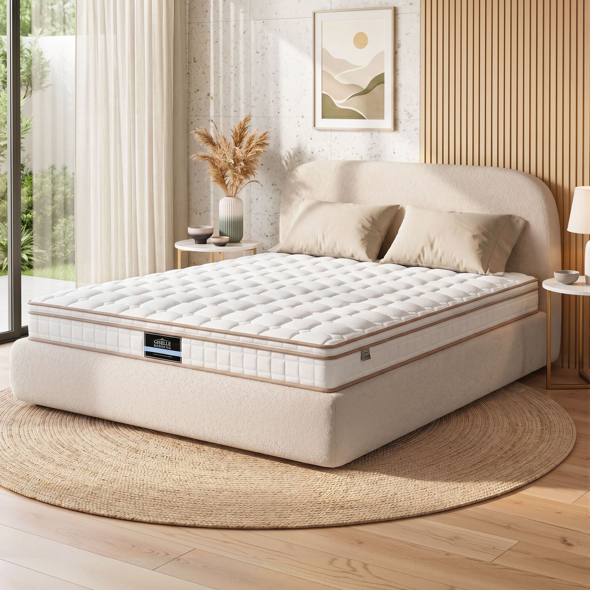 Giselle 20cm Firm Double Mattress Pocket Spring for Bedroom or Guest Room