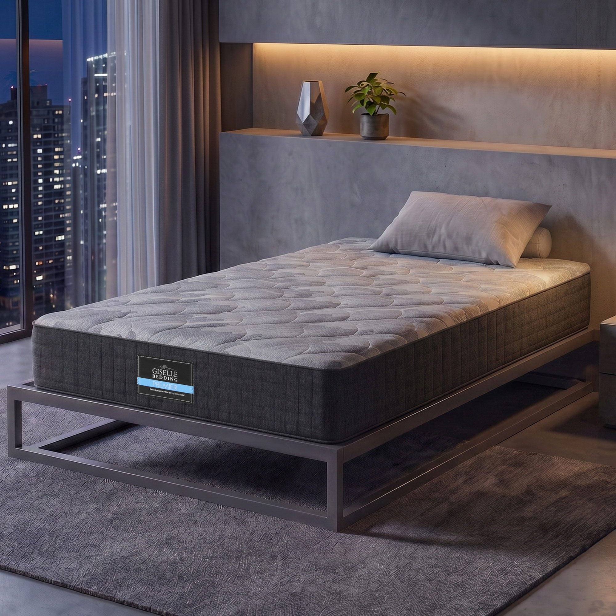 Giselle 30cm King Single Mattress with Edge Support and 5-Zone Comfort