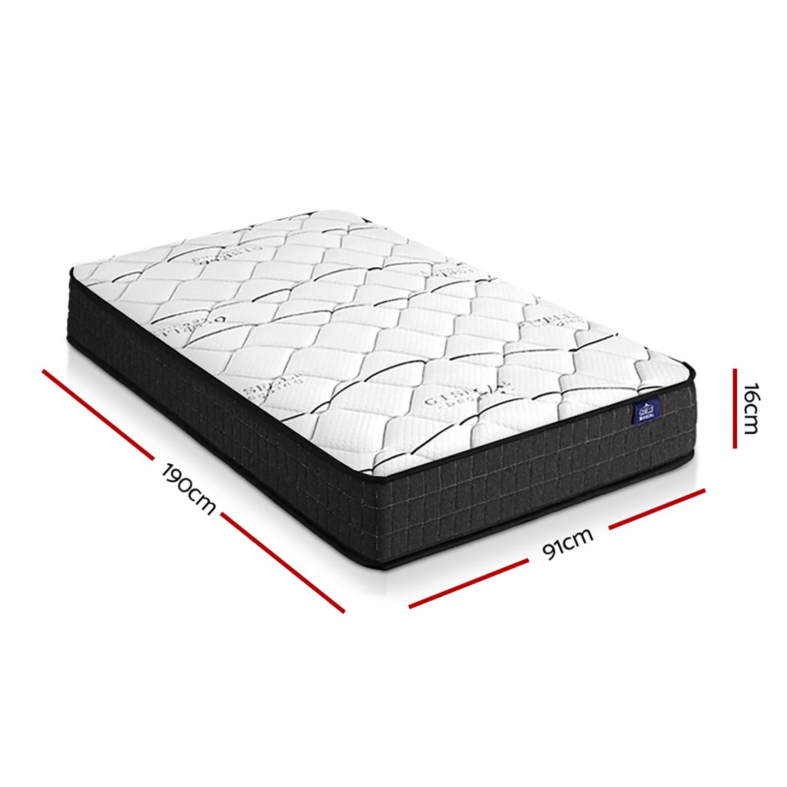 Giselle Bedding 16cm Mattress Medium Firm Single