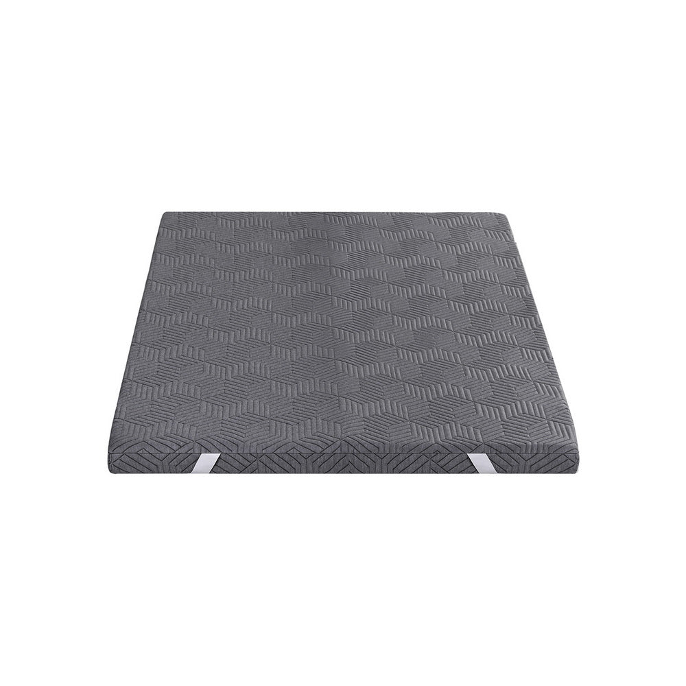 Giselle 8cm Memory Foam Mattress Topper Gel Dual Layer Foam Bamboo Single