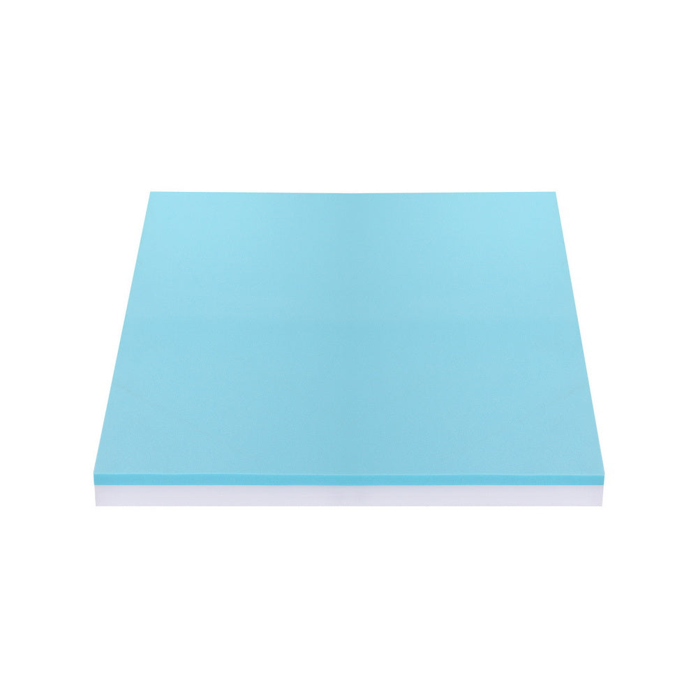 Giselle 8cm Memory Foam Mattress Topper Gel Dual Layer Foam Bamboo Single
