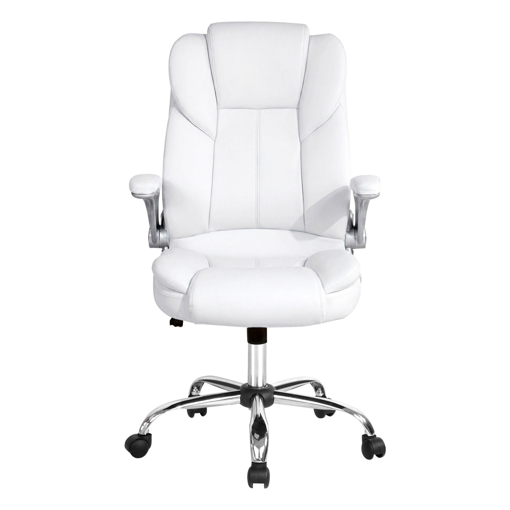 Artiss Executive Office Chair Leather Tilt White