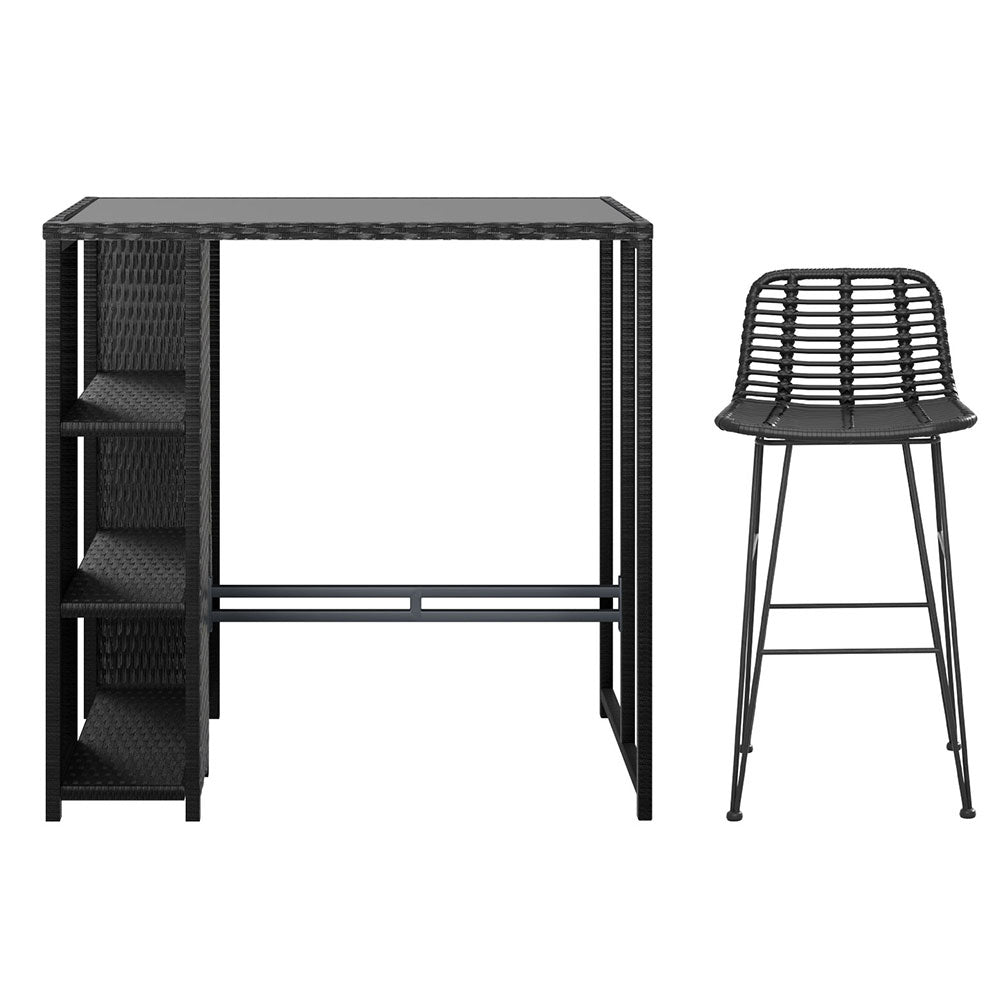 Gardeon Outdoor Bar Set Patio Furniture Dining Chairs Table