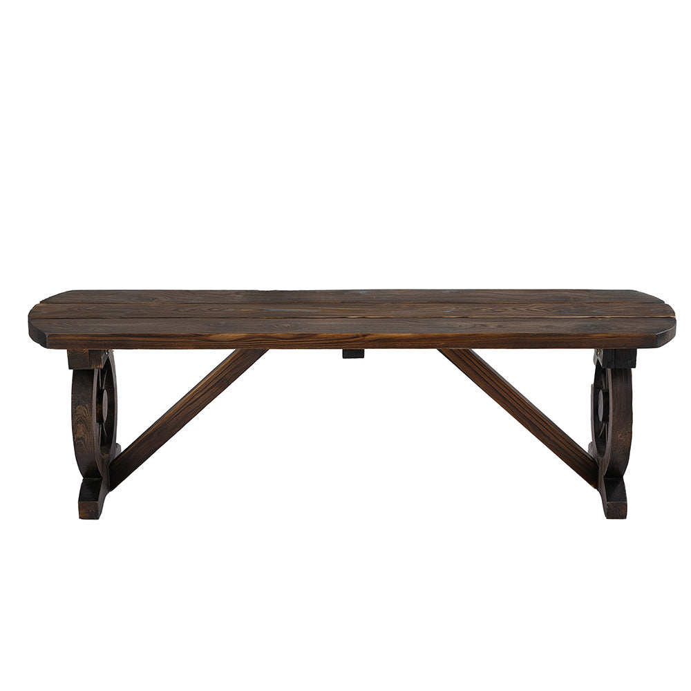 Gardeon Outdoor Garden Bench Seat Wooden Patio Furniture Wagon Dining Chair