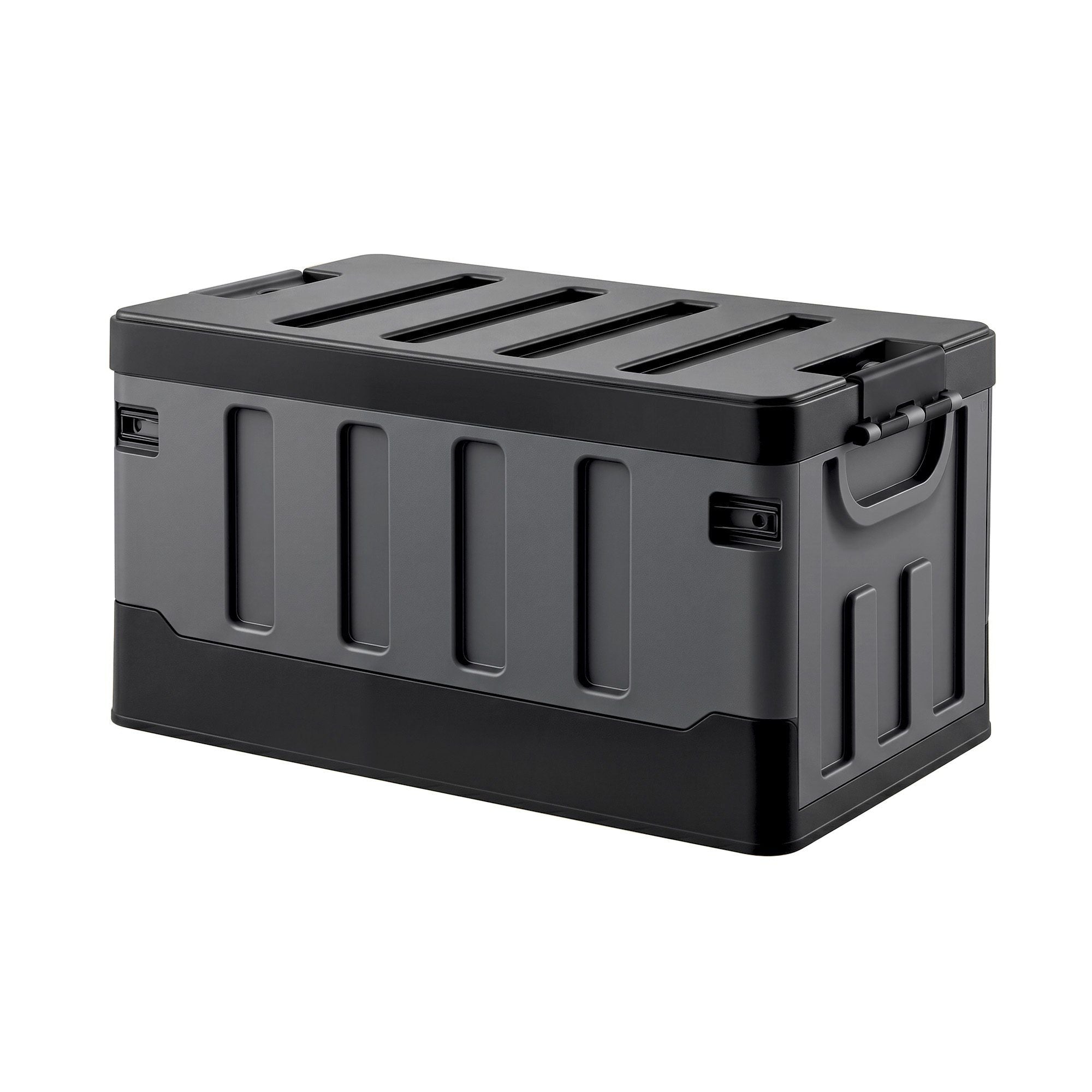 Gardeon Collapsible Outdoor Storage Box 60L Stackable Folding Camping Organizer Black