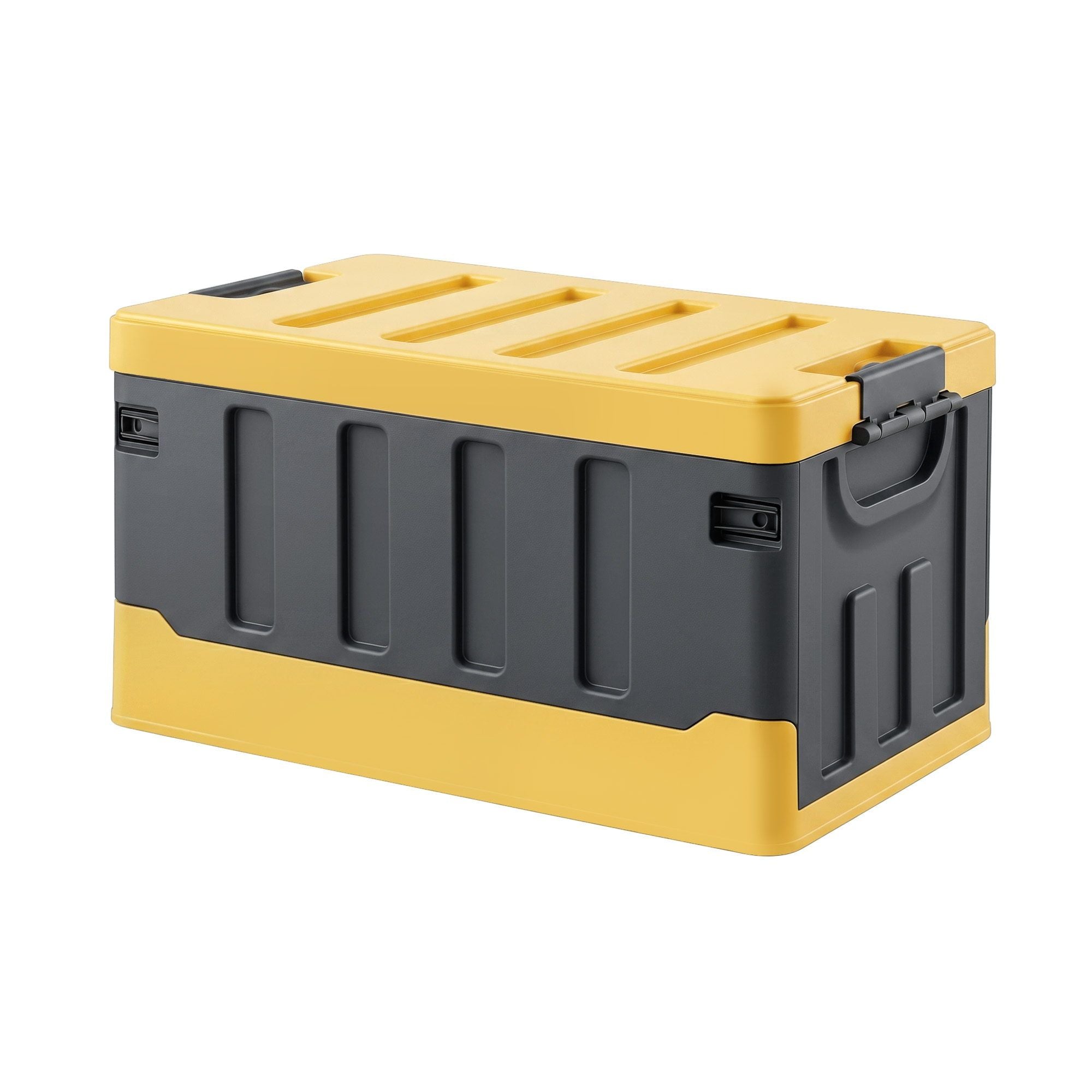 Gardeon Collapsible Outdoor Storage Box 60L Stackable Folding Camping Organizer Yellow