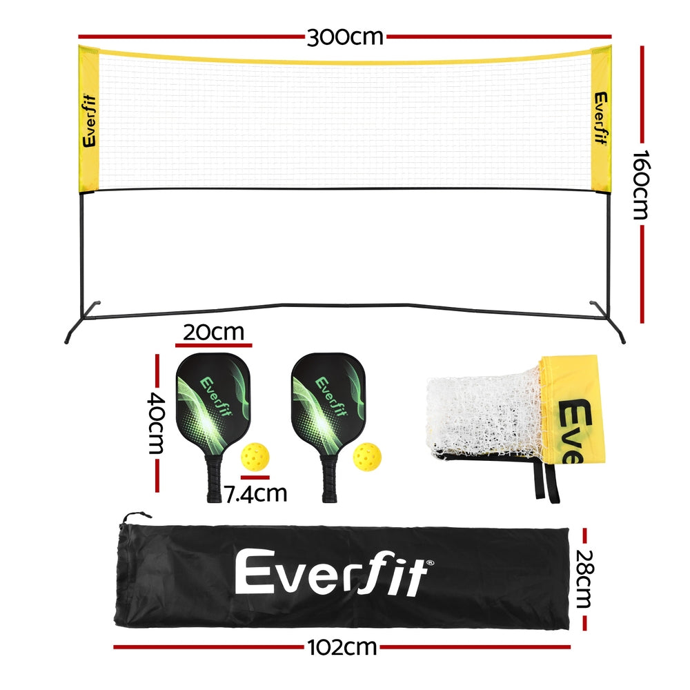 Everfit 10ft Portable Pickle Ball Net Adjustable Multi-Sport
