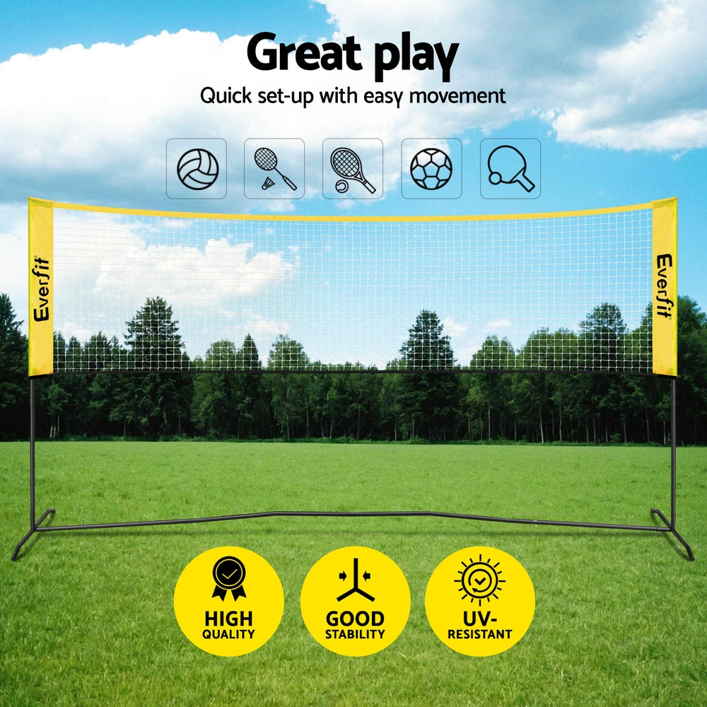 Everfit 10ft Portable Pickle Ball Net Adjustable Multi-Sport
