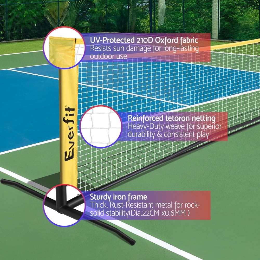 Everfit 10ft Portable Pickle Ball Net Adjustable Multi-Sport