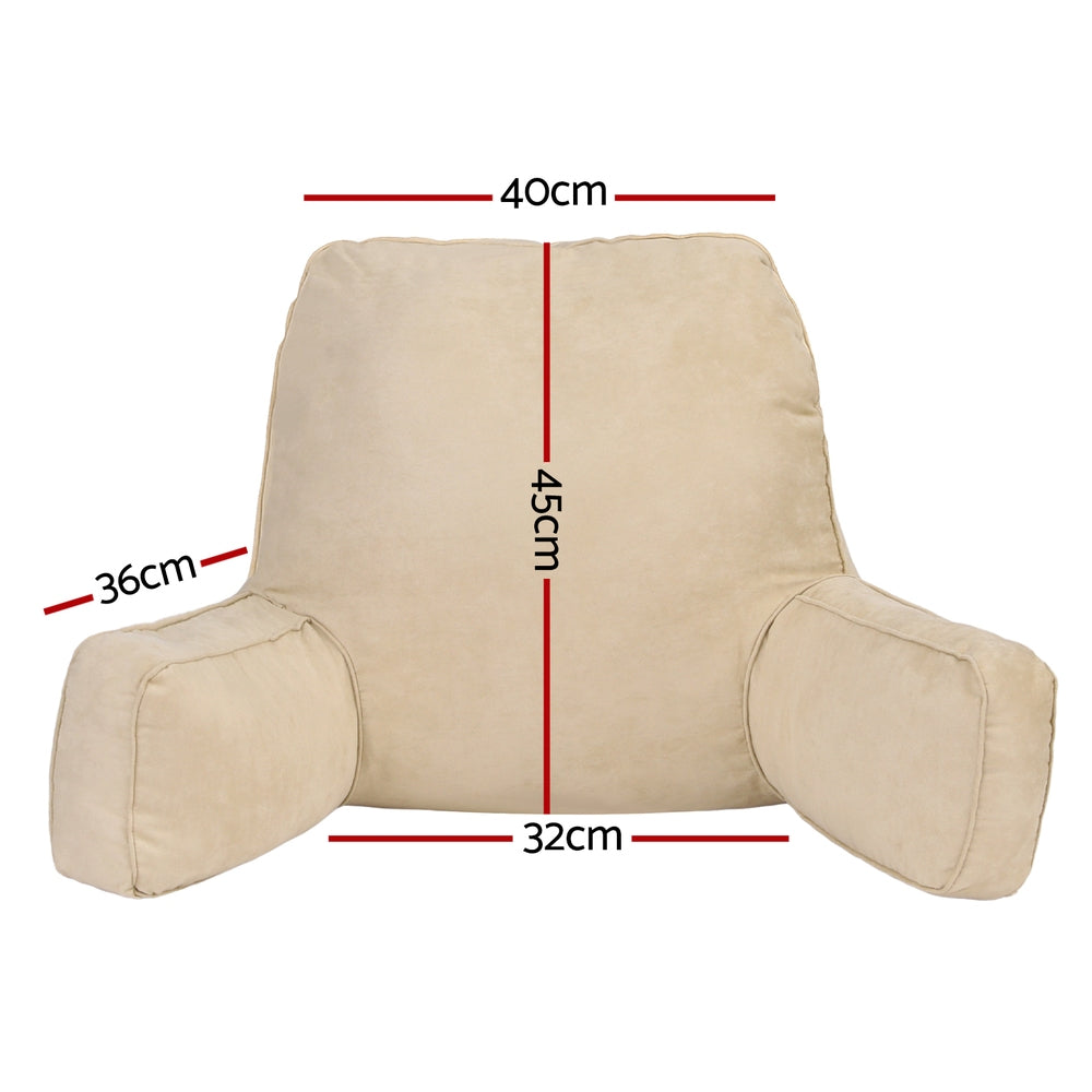 Giselle Reading Pillow Back Rest Lumbar Support Cushion Oatmeal